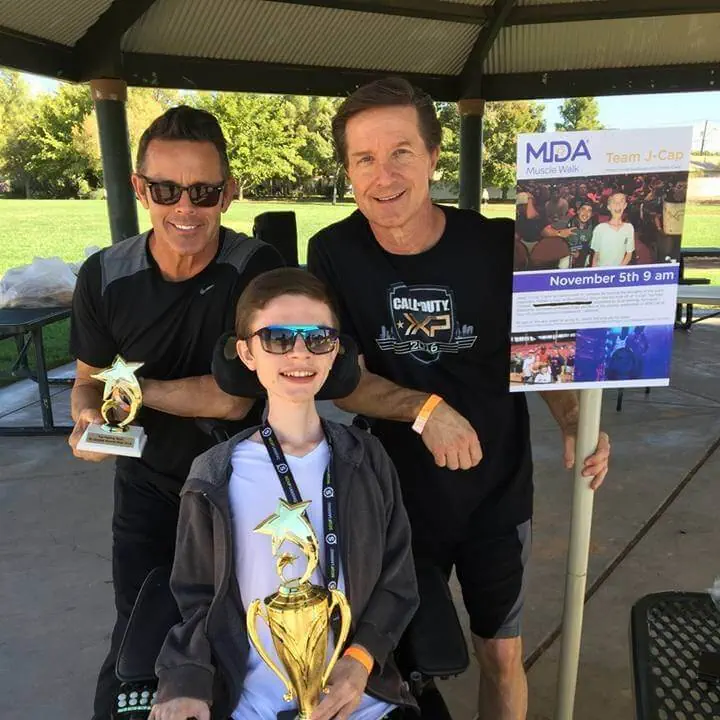 AJ Caplin Custom Homes Inc owner Alan Caplin on the right with his son.