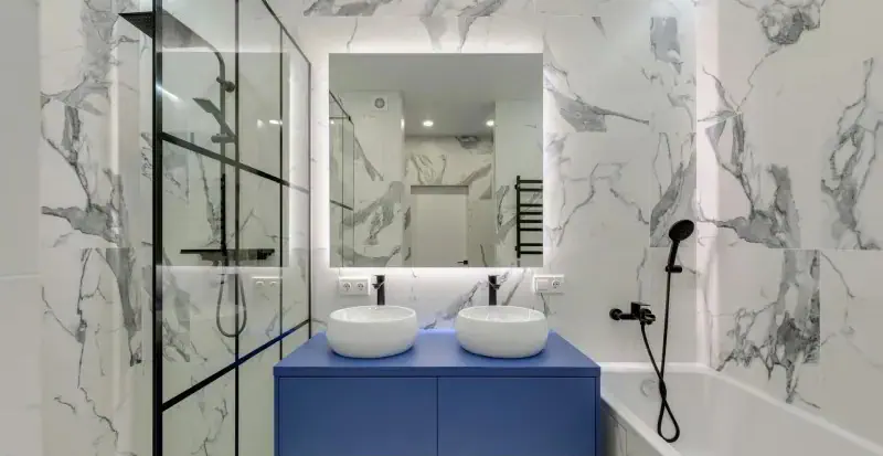 Bathroom custom finish
