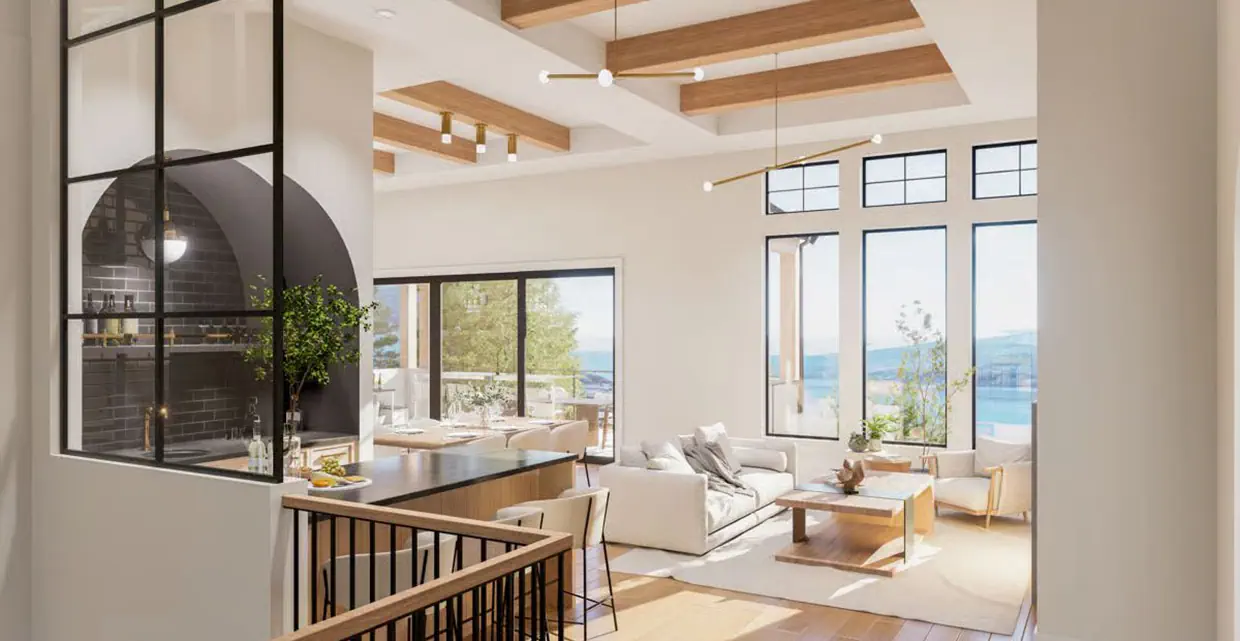 Outdoor patio layout representation