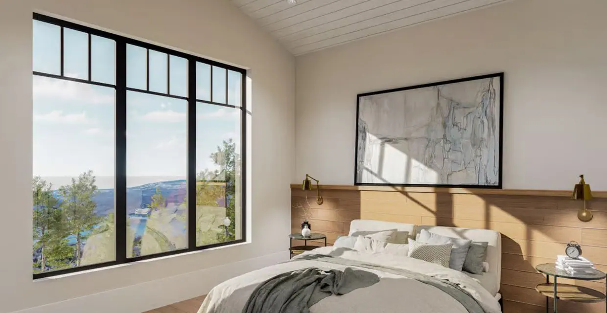 Primary bedroom interior representation